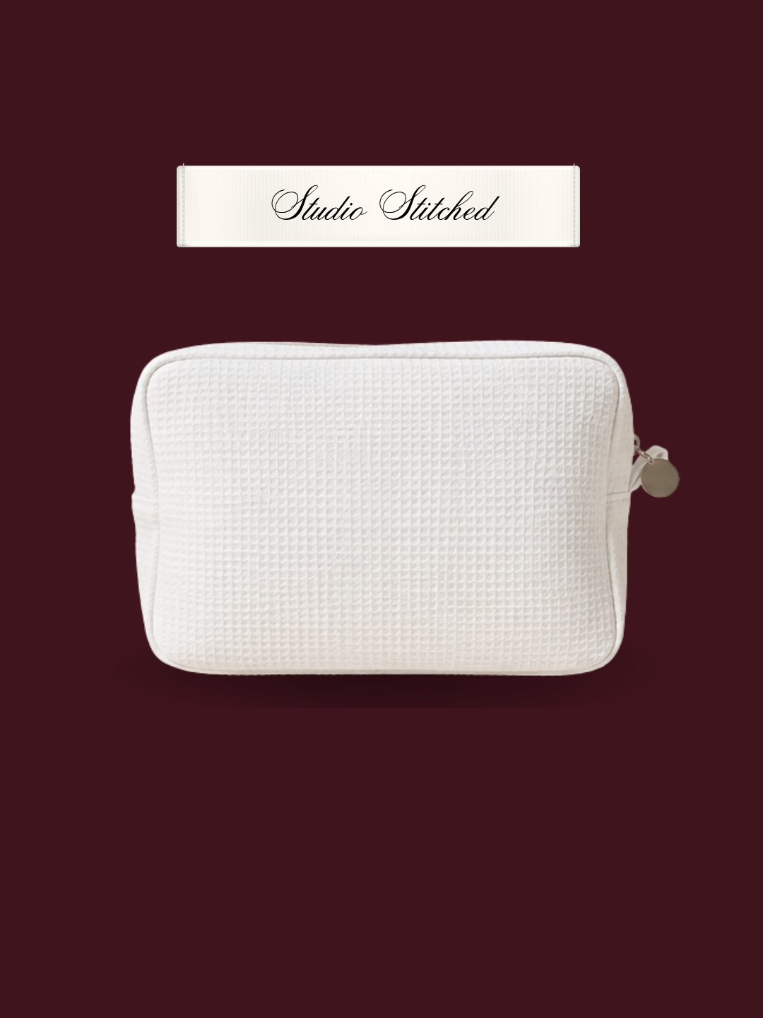 Personalized Whimsy Waffle Pouch | Snow