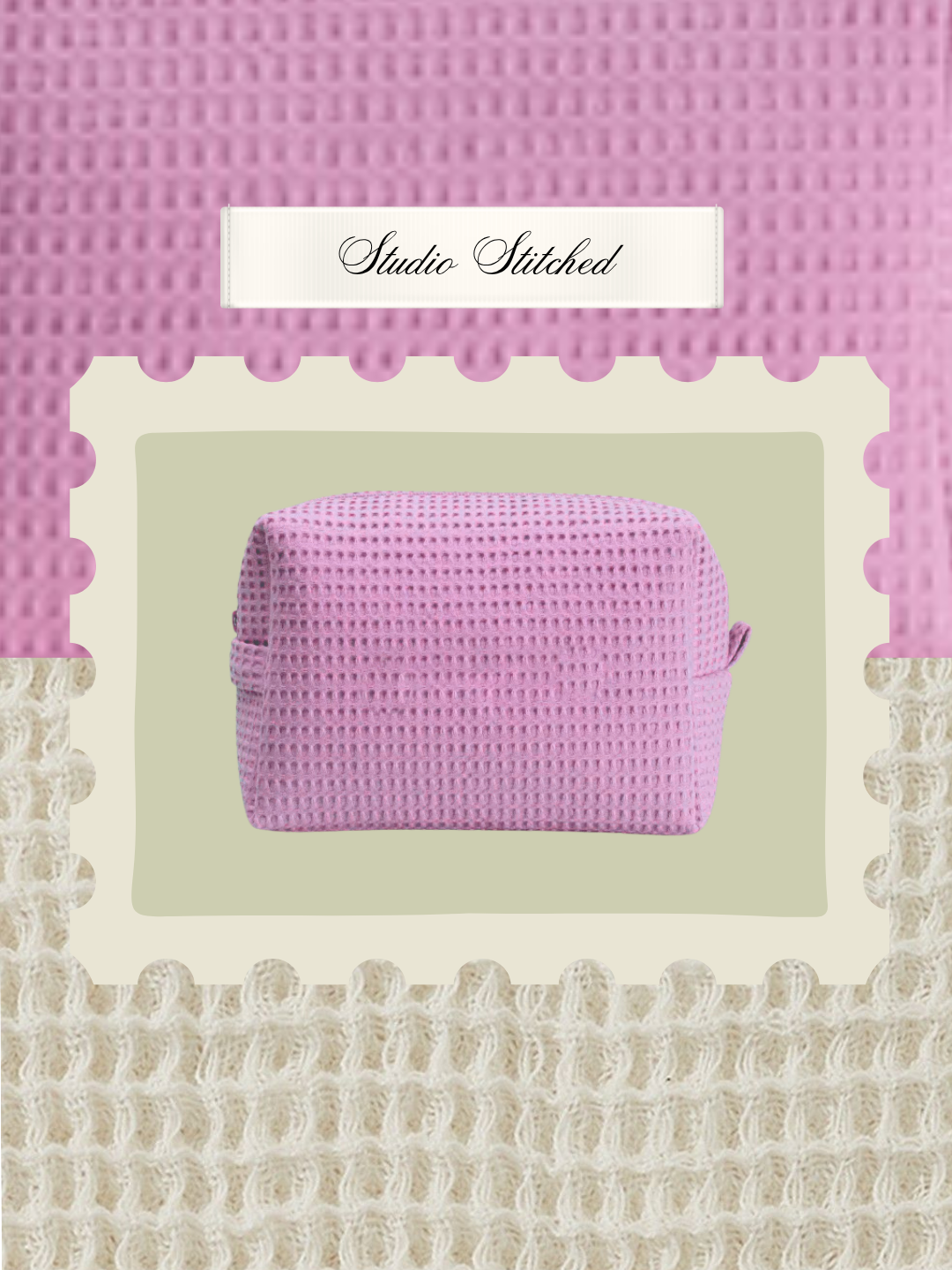 Personalized - The Whimsy Waffle Pouch - Candy