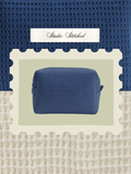 Personalized - The Whimsy Waffle Pouch - Navy