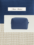 Personalized - The Whimsy Waffle Pouch - Navy
