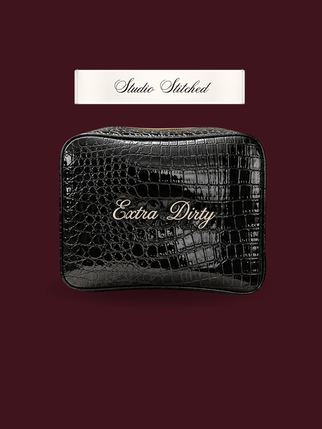 Phrase Concierge Croc Pouch | Midnight