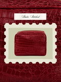 Personalized - Signature GRWM Croc Pouch – Deep Cherry