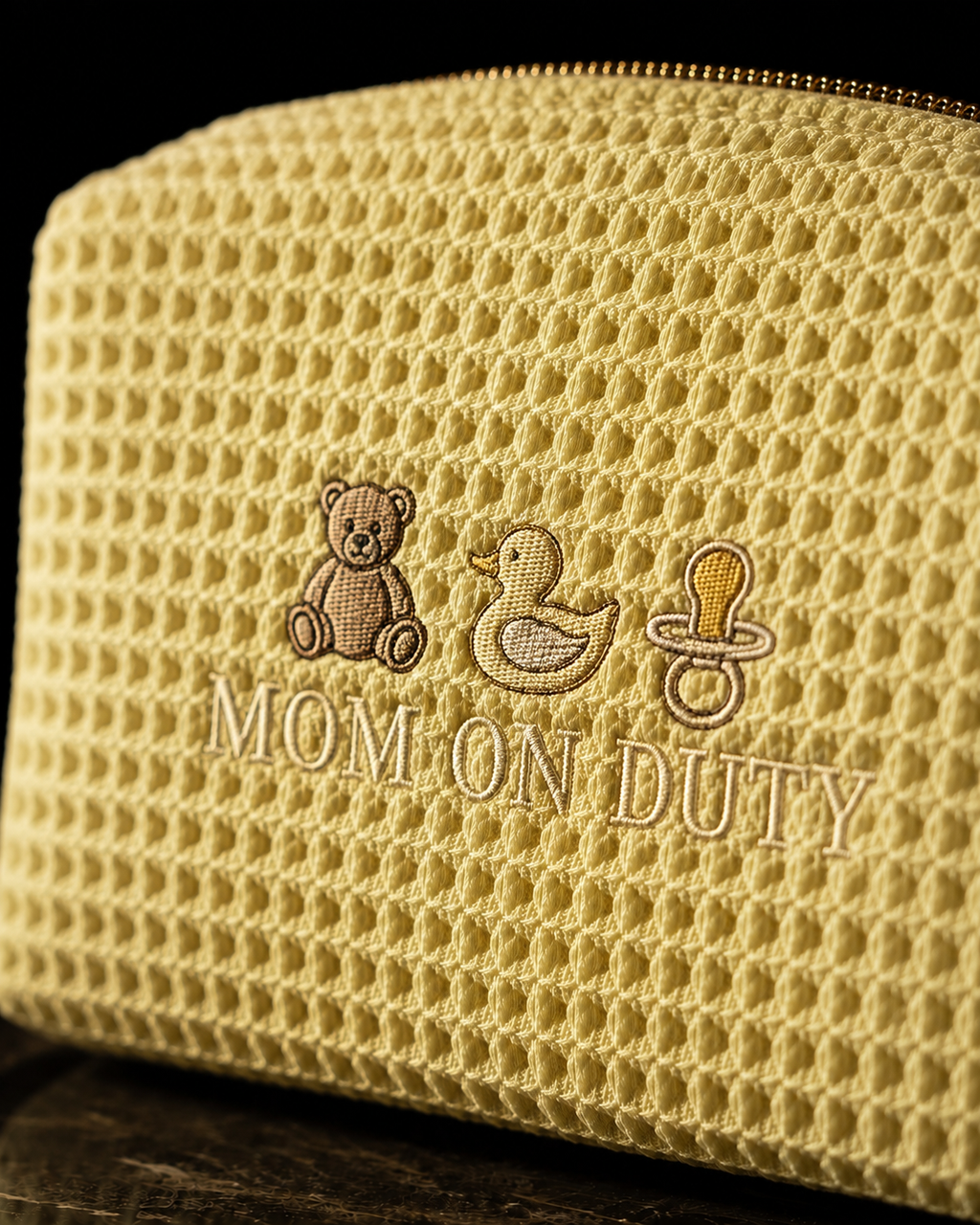 Personalized - The Whimsy Waffle Pouch - Butter