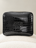 Initials Only - Signature GRWM Croc Pouch – Midnight