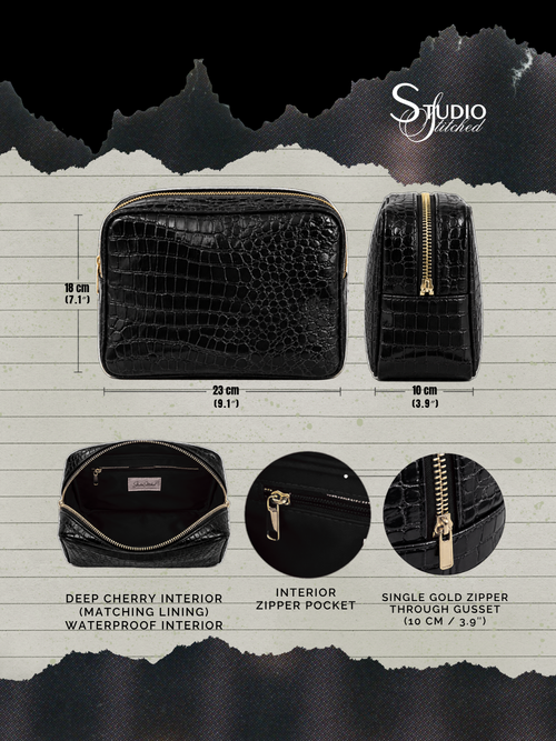 Personalized - Signature Croc Pouch – Midnight