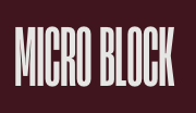 Micro Block font sample