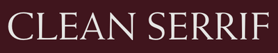 Clean Serif font sample