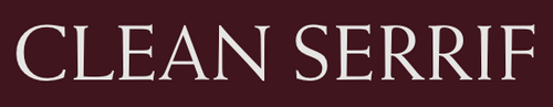 Clean Serif